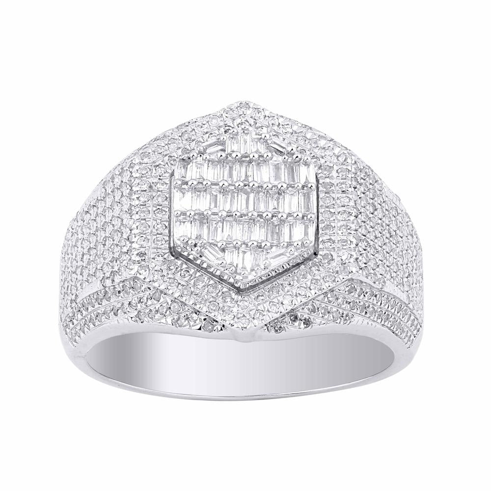 10 Karat Yellow Gold 1.00 Carat Diamonds Designer Men's Ring-0329336-YW