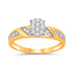 10 Karat Yellow Gold 0.33 Carat Diamonds Oval Trio Set-0429150-YG
