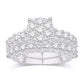 10 Karat White Gold 2.95 Carat Diamonds Bridal Ring-0532695-WG