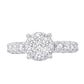 10 Karat White Gold 2.95 Carat Diamonds Bridal Ring-0532695-WG