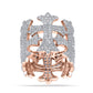 10 Karat Rose Gold 3.07 Carat Diamonds Classic Men's Band-0650033-RG