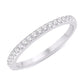 14 Karat White Gold 0.15 Carat Diamonds Classic Ladies Band-0725112-WG