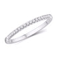14 Karat White Gold 0.10 Carat Diamonds Classic Ladies Band-0725225-WG