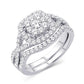 14 Karat White Gold 0.20 Carat Diamonds Classic Ladies Band-0725242-WG