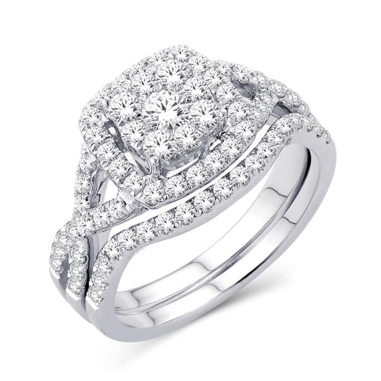 14 Karat White Gold 0.20 Carat Diamonds Classic Ladies Band-0725242-WG