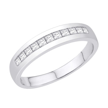 14 Karat White Gold 0.25 Carat Diamonds Classic Ladies Band-0725257-WG