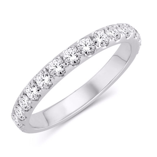 14 Karat White Gold 1.50 Carat Diamonds Classic Ladies Band-0725271-WG