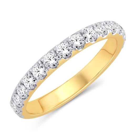 14 Karat Yellow Gold 1.50 Carat Diamonds Classic Ladies Band-0725271-YG