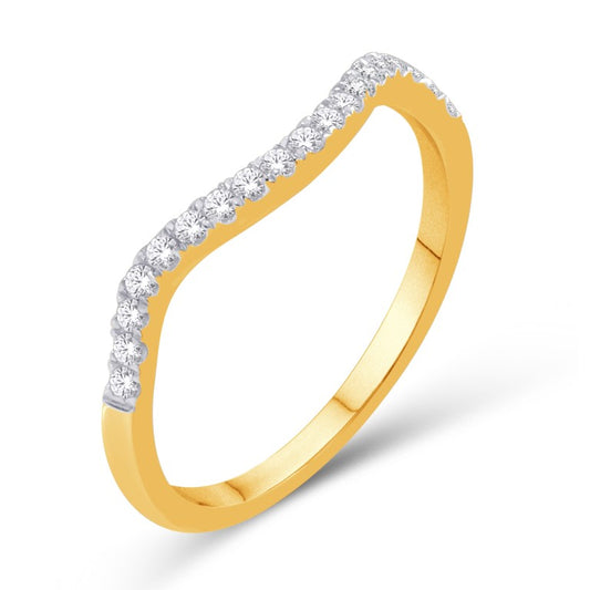 14 Karat Yellow Gold 0.25 Carat Diamonds Classic Ladies Band-0725336-YG