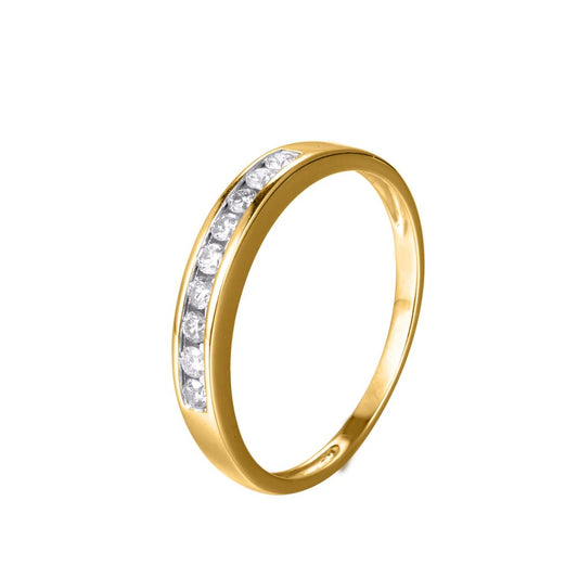 14 Karat Yellow Gold 0.25 Carat Diamonds Classic Ladies Band-0725806-YG