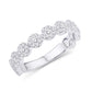 14 Karat White Gold 0.50 Carat Diamonds Fancy Ladies Band-0725866-WG