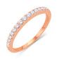 14 Karat Rose Gold 0.95 Carat Diamonds Classic Ladies Band-0725871-RG