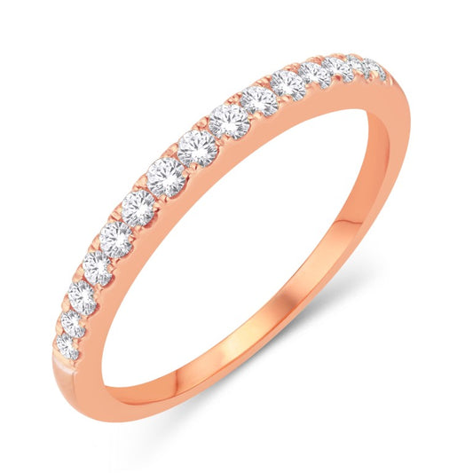 14 Karat Rose Gold 0.95 Carat Diamonds Classic Ladies Band-0725871-RG