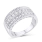 14 Karat White Gold 1.00 Carat Diamonds Classic Ladies Band-0725901-WG