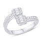 10 Karat White Gold 0.50 Carat Diamonds Bypass Ladies Band-0725929-WG