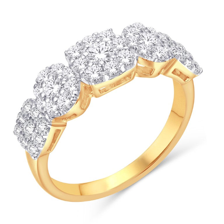 10 Karat Yellow Gold 1.00 Carat Diamonds Fashion Ladies Band-0726007-YG