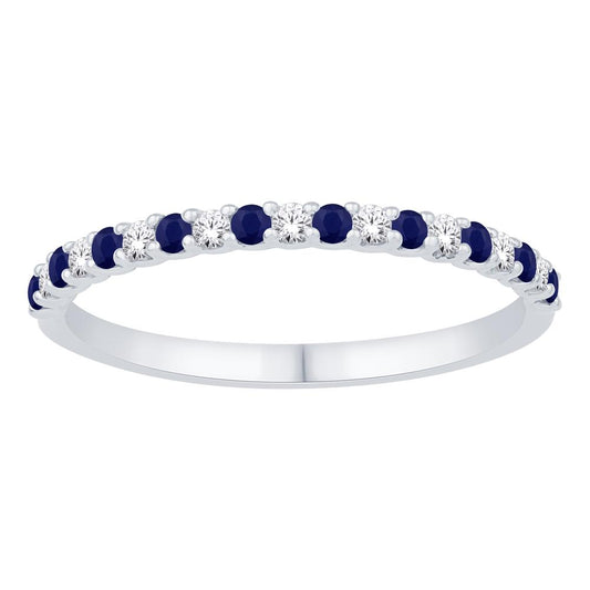 14 Karat White Gold 0.25 Carat Diamonds Classic Ladies Band-0732163-WG