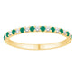 14 Karat Yellow Gold 0.12 Carat Diamonds (0.14 Eme) Classic Ladies Band-0732165-YG