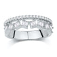 14 Karat White Gold 0.46 Carat Diamonds Fashion Ladies Band-0732892-WG