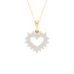 10 Karat Yellow Gold 0.10 Carat Diamonds Heart Pendant-0827944-YG
