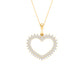 10 Karat Yellow Gold 0.20 Carat Diamonds Heart Pendant-0827946-YG