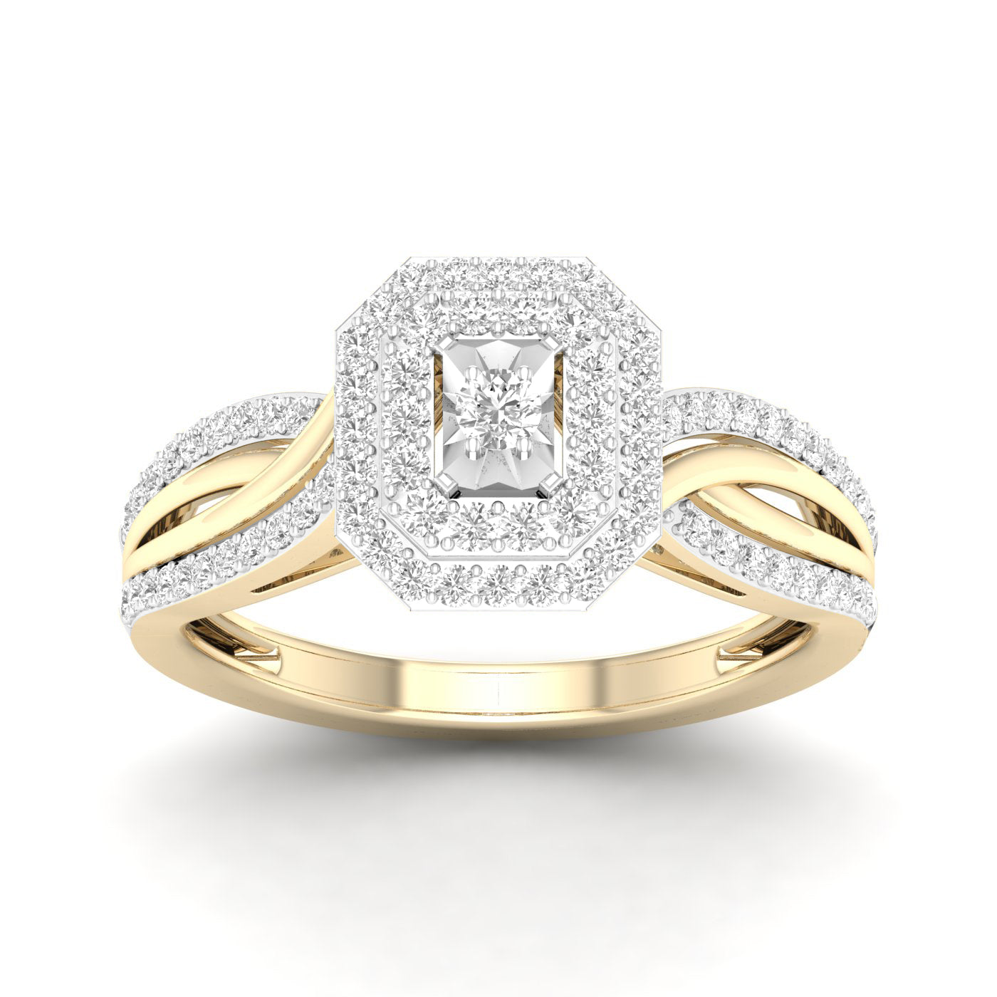 10K 0.40CT D-LADIES RINGS