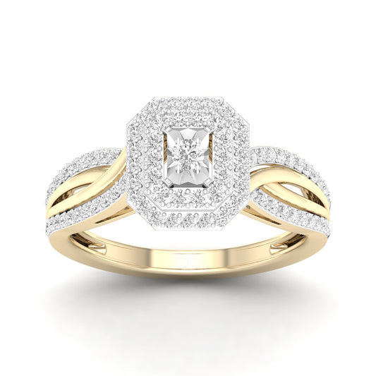 10K 0.40CT D-LADIES RINGS