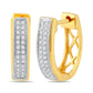 10 Karat White Gold 0.15 Carat Diamonds Classic Hoops-0925141-WG