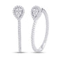 14KT-0.45CTW HOOPS