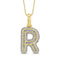 10K 0.52- 0.60CT D-BAGUETTE INITIAL " R "