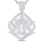 10 Karat White Gold 2.15 Carat Diamonds KK HipHop Pendant-1025946-WG