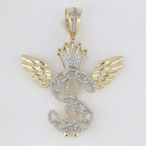 10K 0.50CT D- " $ WITH WINGS "