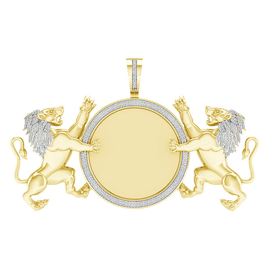 10 Karat Yellow Gold 1.00 Carat Diamonds Round Memory Charm-1027076-YG