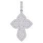 10 Karat White Gold 3.18 Carat Diamonds Latin Cross HipHop Pendant-1030011-WG