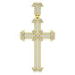 14 Karat Yellow Gold 1.88 Carat Diamonds Latin Cross HipHop Pendant-1030021-YG