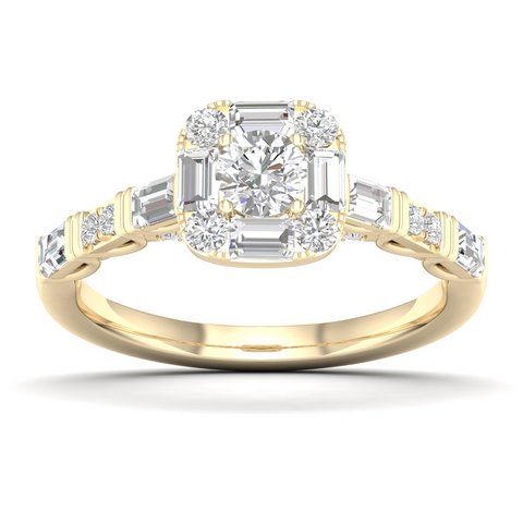 14K 0.90CT D-LADIES RINGS