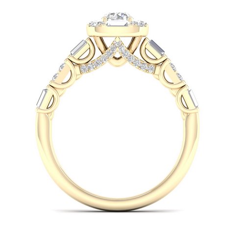 14K 0.90CT D-LADIES RINGS