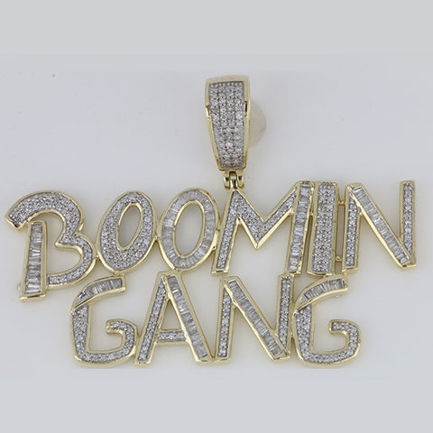 10K 1.50CT D-BOOMIN GANG CHARM