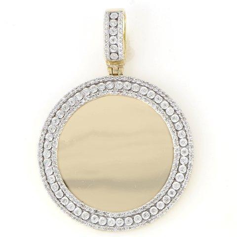 10KT 0.75CT D-MEMORY PENDANTS WITH PLATE
