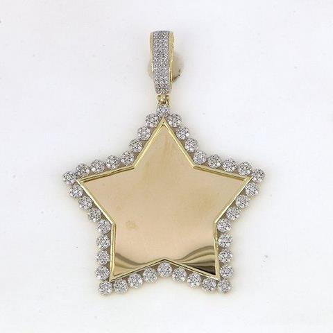 10K 1.00CT D-MEMORY PENDANT "STAR"