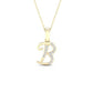 10K 0.04CT D-LADIES INITIAL "B"