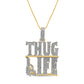 10K 0.90-0.91CT D- " THUG LIFE " CHARM