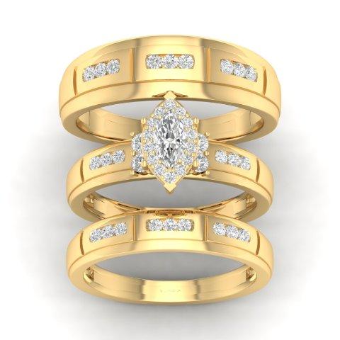 10KT 0.33CT D-LADIES RINGS