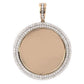 10KT 0.40CT D-MEMORY PENDANT WITH PLATE