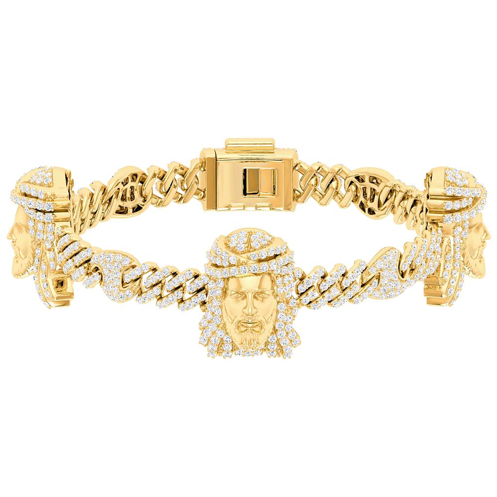 10KT-6.05CTW MBRACELET (8in)