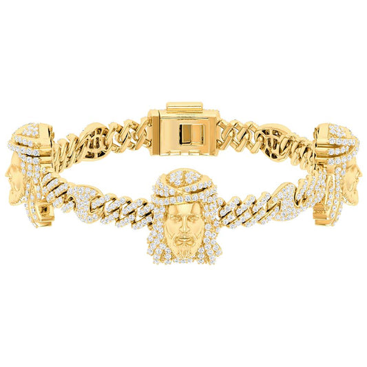 10KT-6.05CTW MBRACELET (8in)