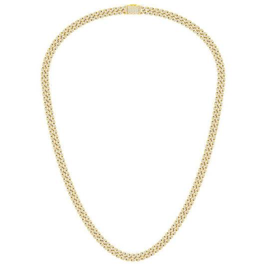 10KT-12.02CTW NECKLACE (6mm 22in)