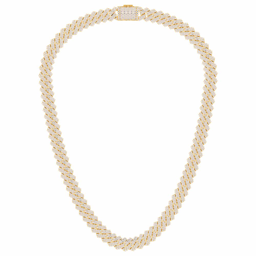10KT-25.43CTW NECKLACE (11mm 22in)