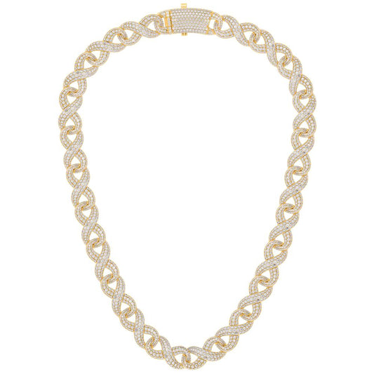 10KT-44.98CTW NECKLACE (14mm 22in)