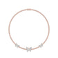 10 Karat Two-Tone (Rose and White) Gold 9.50 Carat Diamonds Butterfly Necklace-1430004-RW